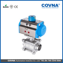 3PC pneumatic ball valve 1000WOG HK046